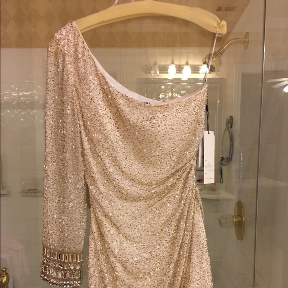 Sherry Hill Beaded Dress Size 6 - Picture 4 of 13